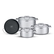 تصویر سرویس قابلمه استیل عرشیا مدل SS272-3714 ۸ پارچه 