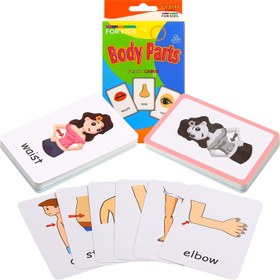 تصویر اسباب بازی Flash Cards for Toddlers Learn Bodys ارسال 20 روز کاری - ارسال 20 روز کاری 