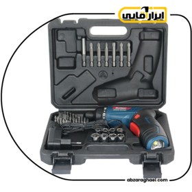 تصویر پیچ گوشتی شارژی المکس 3/6 ولت لیتیوم مدل C.D 193 Elmax rechargeable screwdriver 3.6 volt lithium model C.D 193