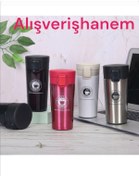 تصویر ماگ فنجانی استیل ضد زنگ فیلتردار 380 میلی‌لیتر - سفید و - Alışverişhanem -- 761991999- اورجینال 