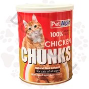 تصویر کنسرو گربه پت آلپین مدل چانک طعم مرغ وزن 380 گرم Pet Alpin Chicken Chunks 