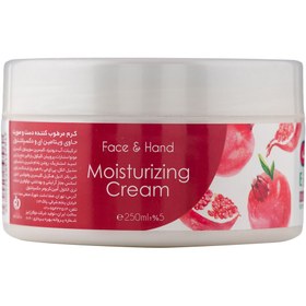 تصویر کرم مرطوب کننده کاسه ای با رایحه انار 250میل ببک Bbk Pomegranate Face And Hand Moisturizing Cream 250ml