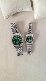 تصویر ساعت رولکس صفحه سبز - ست 