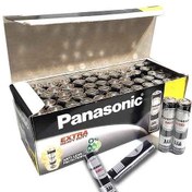 تصویر باتری نیم قلمی پاناسونیک مدل R03NT/2S بسته ۶۰ عددی 