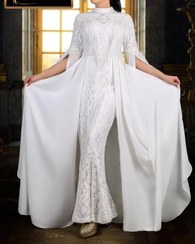 تصویر پیراهن اورال گیپور سنگدوزی پرنیان 