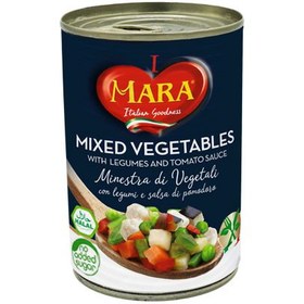 تصویر سوپ سبزیجات در سس گوجه 