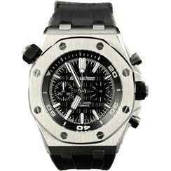 تصویر ساعت اودمار پیگه مردانه آفشور مشکی Audemars Piguet Offshore 3882W 