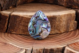 تصویر نگین اشکی صدف آبالون 