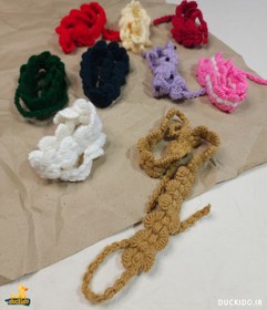 تصویر هدبند قلاب بافی کد 1485 