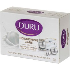 تصویر صابون آرایشی نوریشینگ کر، با عصاره شیر و مروارید دورو Duru Nourishing Care Milk Protein Pearl Beauty Soap