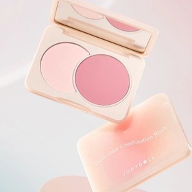 تصویر پالت رژگونه دو رنگ جودی دال Judy Doll - ترکیب رنگی طبیعی و شاداب برای صورت شما Blush Duo 