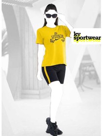 تصویر تیشرت شلوارک ورزشی زنانه NIKE NIKE womens sports shorts tshirt