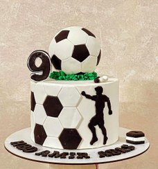 تصویر ماکت کیک/کیک فوتبالی/کیک پسرانه/کیک تولد/توپ فوتبال/کیک خاص/لواشک Fotbal cake