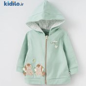 تصویر سوییشرت نیلی طرح یونیکورن 