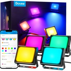 تصویر لامپ هوشمند گووی Govee RGBICWW LED Smart Flood Lights 