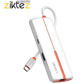 تصویر هاب Ldnio DS-26H Type-C To USB3.0/HDMI/RJ45/Type-C PD 