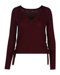 تصویر بلوز بافت زنانه زرشکی Tally weijl 