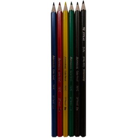 تصویر مداد رنگی 6 رنگ ادمیرال 