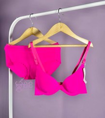 تصویر ست شورت و سوتین لیزری سرخابی 13211