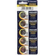 تصویر باتری سکه ای مکسل  بسته 5 عددی مدل CR 2032 High Minicell Battery Maxell Pack Of 5 CR 2032