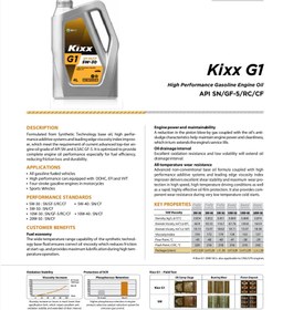 تصویر روغن موتور کیکس 5W30 SN Plus حجم ۴ لیتر 