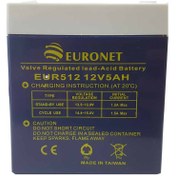 تصویر باتری 12 ولت 5 آمپر ساعت یورونت مدل EUR512 ا EURONET 12V 5AH Rechargeable Battery EURONET 12V 5AH Rechargeable Battery