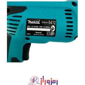 تصویر دریل ماکیتا برقی 450 وات 6412 Makita 10mm 6412 Makita Electric Drill 10mm 450W