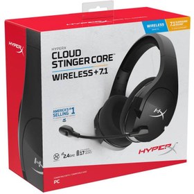 تصویر هدفون گیمینگ بی سیم هایپرایکس مدل CLOUD STINGER WIRELESS 7.1 