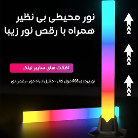 تصویر لامپ هوشمند برای میز گیمینگ با نورپردازی RGB و کنترل صدا 