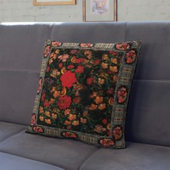 تصویر کاور کوسن مخمل طرح سنتی کد ۸ سایز ۳۵ در ۳۵ تا ۵۰ در ۵۰ 