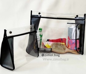 تصویر کیف استخری شفاف بدون بند transparent pool bag or organizer