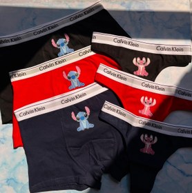 تصویر ست کاپلی طرح استیچ مشکی و طوسی و قرمز و سورمه ای لامبادا 