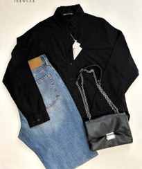 تصویر شومیز مشکی لینن 