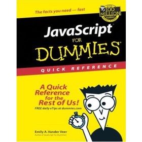 تصویر دانلود کتاب JavaScript for Dummies Quick Reference جاوا اسکریپت برای Dummies مرجع سریع