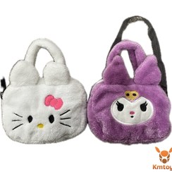 تصویر کیف هلو کیتی عروسکی پولیشی 25 سانت 