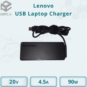 تصویر آداپتور لپ تاپ لنوو Lenovo USB Laptop Charger 20V 4.5A آداپتور لپ تاپ لنوو Lenovo USB Laptop Charger 20V 4.5A