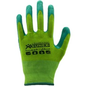 تصویر دستکش ایمنی کف لاتکس سانکس مدل دیبا 