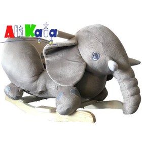 تصویر مبل و راکر کودک پولیشی فیل کد AK01 