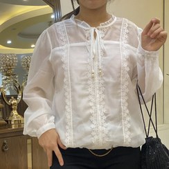 تصویر شومیز بهاره سفید 