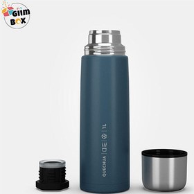 تصویر فلاسک کچوا استیل Quechua Stainless Steel Outdoor Thermos - 1 Liter - Blue 