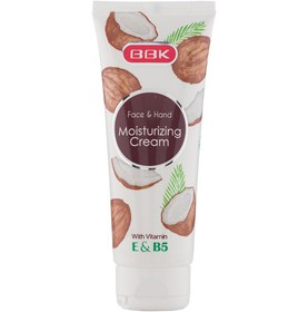 تصویر کرم مرطوب کننده تیوپی با رایحه نارگیل 75میل ببک Bbk Coconut Face And Hand Moisturizing Cream 75ml