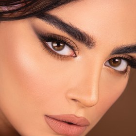 تصویر لنز زیبایی و طبی با دیامتر 14.8 میل رنگ کاف دهب Dahab Coloured Contact Lenses