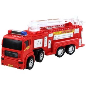 تصویر اسباب بازی ماشین آتش نشانی نردبان دار dorj toy dorj toy fire truck with ladder