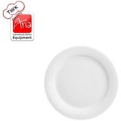 تصویر بشقاب تخت میوه خوری چینی زرین سفید (سایز 20) Zarin Iran Hotel-49 White 1 Piece Porcelain Dessert-Plate 20