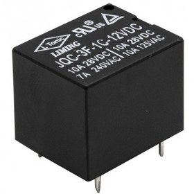 تصویر رله 12V-10A پایه میلون T73 مارک LIMING کد JQC-3F-1C-12VDC 