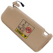 تصویر آفتابگیر سمند آینه دار و چراغ 