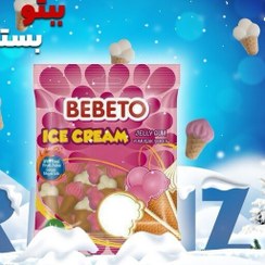 تصویر پاستیل ببتو طرح بستنی قیفی  ۸۰ گرم Bebeto