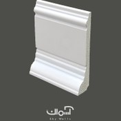 تصویر قرنیز پی وی سی 10 سانت دکوراتیو آران دکور - شاخه ی 3 متری - رنگ سفید arandecor pvc's cornice