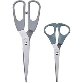 تصویر قیچی دو تایی ایکیا SVÄRDFISK IKEA Scissors Set Of 2 stainless steel grey