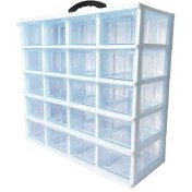 تصویر فایل ۲۰ کشو کریستالی با جنس پلاستیک 